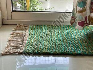 Multicolor Reversible Jute Rug