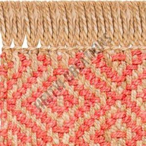 Plain Hand Woven Orange Entryway Runner Rug