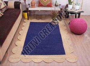 Rectangular Handmade Jute Rug