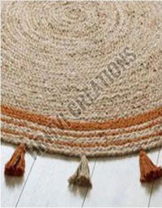 Round Designer Jute Rug