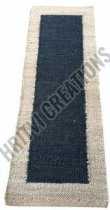 Teal Blue Hand Woven Entryway Rug