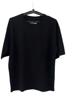 Mens Black Cotton T Shirt