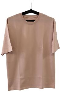 Mens Brown Cotton T Shirt
