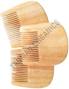 Neem Wood U Shape Beard Comb