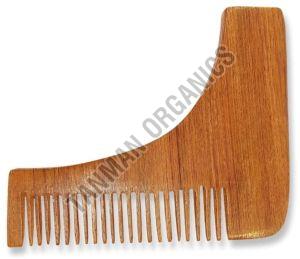 Neem Wood L Shape Beard Comb