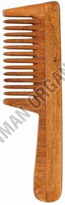 Wide Handle Neem Wooden Comb