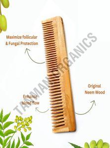 Neem Wood Dual Teeth Comb