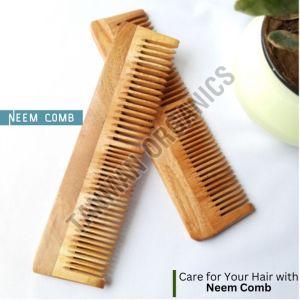 Neem Wood Dual Teeth Comb