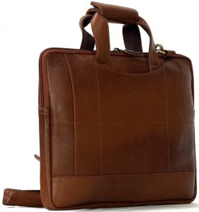 11x14x1 Inch Leather Laptop Bag