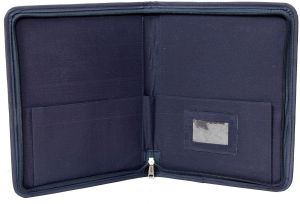 Designer Blue Print Jute File Folder