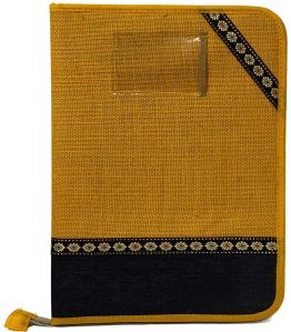 Floral Printed Jute File Folder