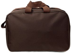 Plain Brown Zipper Travel Bag