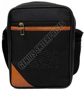 10 X 8 X 3.5 Inch Brown and Black Matty Sling Side Bag