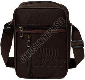 10 X 8 X3 Inch Plain Black Matty Sling Side Bag