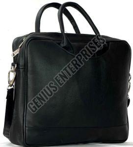 Black Plain Fancy Laptop Bag