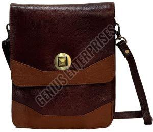 Brown Stylish Leather Sling Bag