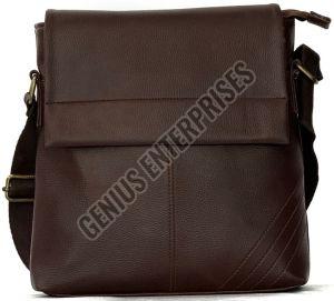 Coffee  PU Leather Shoulder Bag