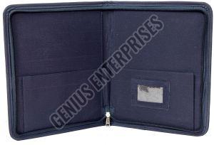 Designer Blue Print Jute File Folder