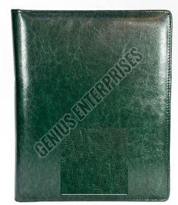 Green PU Leather File Folder