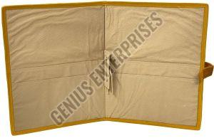 Mustard Jute File Folder