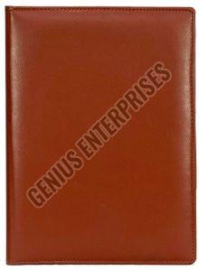 Plain Brown Leather File Folder