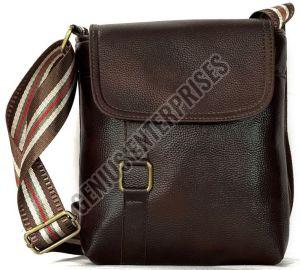 Stylish Brown PU Sling Bag