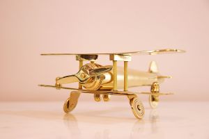 Brass Aeroplane Showpiece