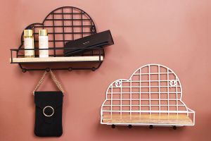 Cloud Shape Metal Wall Shelf