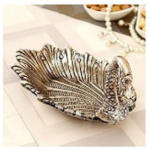 Metal Swan Shape Dry Fruit Tray