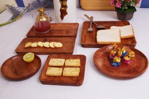 Wooden Acacia Platter Set