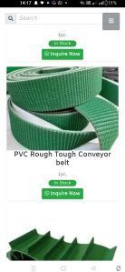 PVC Rough Top Conveyor Belt