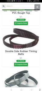 Rubber Double Sided Timing Belt