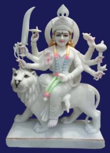 White Marble Durga Maa Statue