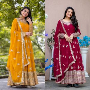 Ladies Georgette Party Wear Anarkali Suit Set