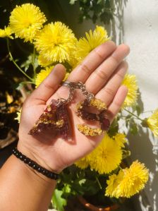Resin Letter Keychain