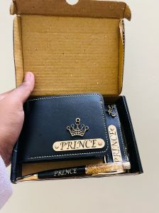 Mens Leather Wallet Combo Gift Set