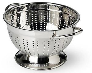 2 lines Stainless Steel German Colander