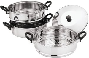 3 tire steamer set
