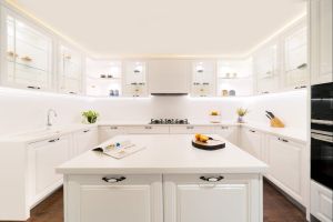 Classic PU Painted Modular Kitchen