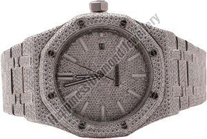 Luxury Gold Silver Iced Out Watch