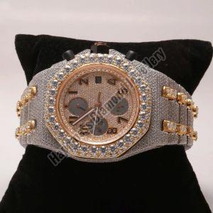 Chrono Full Iced Out Watch