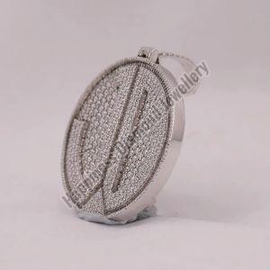 Customize Silver Iced Out Pendant
