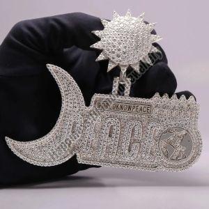 Sun Peace Full Iced Out Pendant