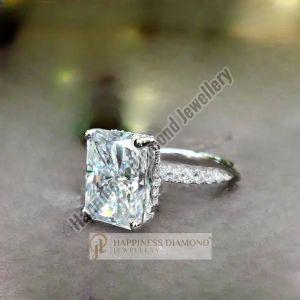 Gold Metal Engagement Ring