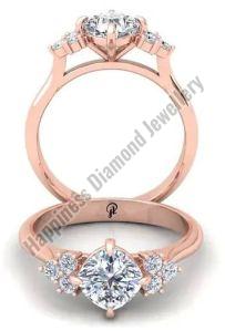 Cushion Cut Gold Ring