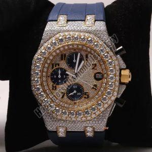 Sterling Silver Iced Watch