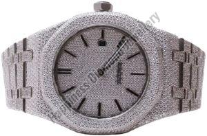Custom Bezel Iced Out Watch