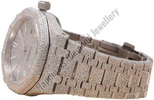 Luxury Gold Silver Iced Out Watch