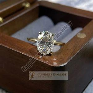 Oval Cut Solitaire Wedding Ring