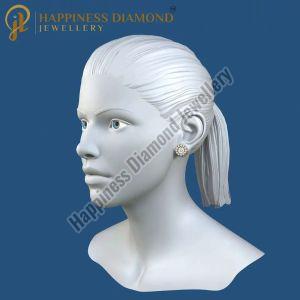 Ladies Gold Plated Stud Earrings